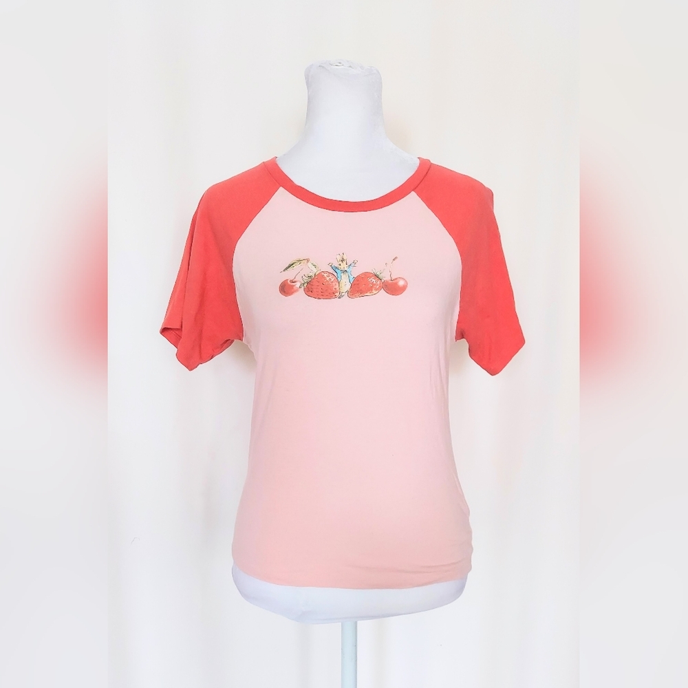 The World of Peter Rabbit Frederick Warne Peter Rabbit Berries T Shirt Pink Sz S